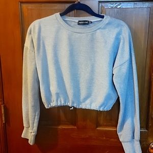 Pretty little thing crop tough sweatshirt